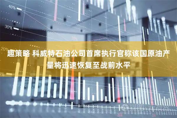 趣策略 科威特石油公司首席执行官称该国原油产量将迅速恢复至战前水平